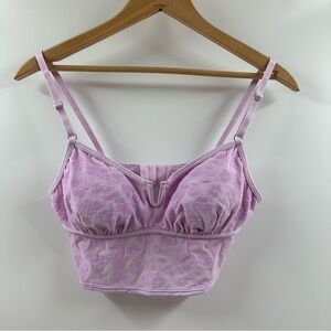 Victoria’s Secret PINK Lavender Bralette – Rose Gold Accents, Size Medium